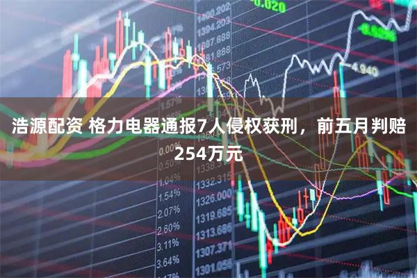 浩源配资 格力电器通报7人侵权获刑，前五月判赔254万元
