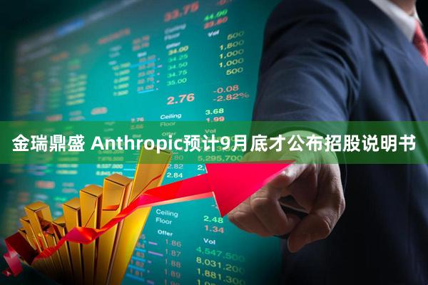 金瑞鼎盛 Anthropic预计9月底才公布招股说明书